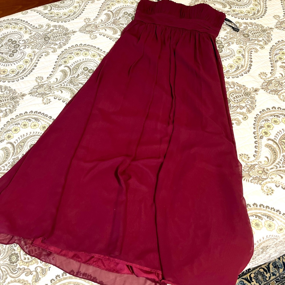 Burgundy bridesmaids dress - 82955